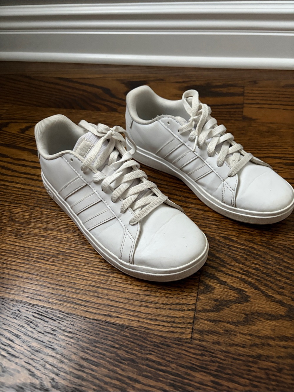 adidas White Kids' Low-Top Sneakers
